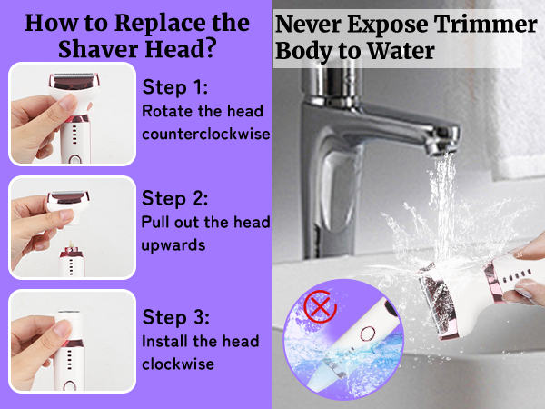 Electric Razor for Women Men Facial Hair Remover, Rechargeable Led Display Hair Removal Kit