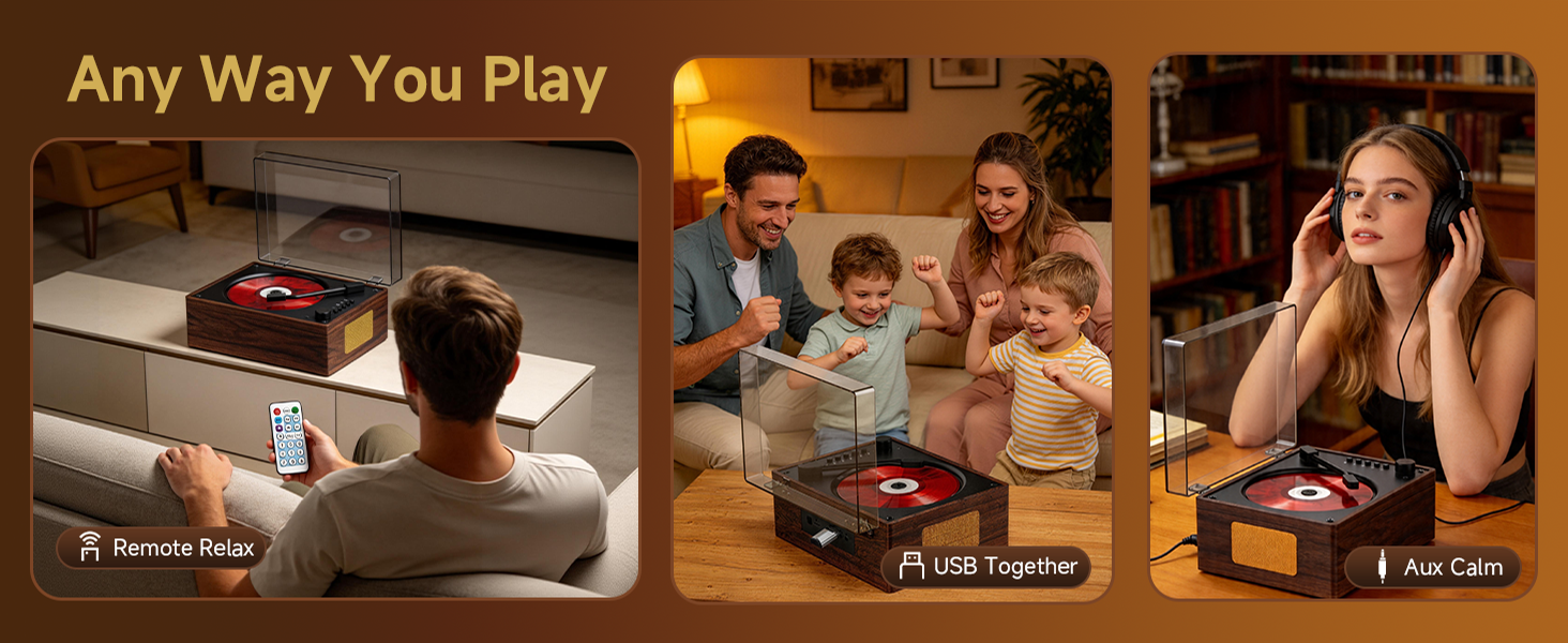 cd player for home retro vintage portable with bluetooth speakers desktop small gift kid battery