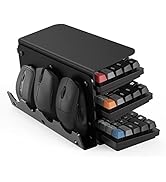 Acrylic Keyboard Mouse Storage Rack,Yikola 3-Tier Keyboard Display Stand,Acrylic Frame Holder Sta...