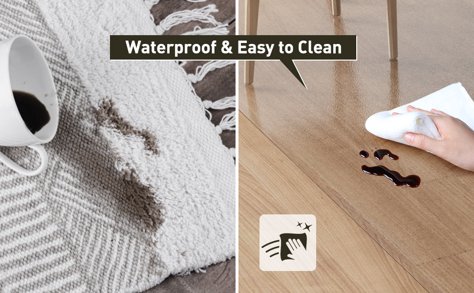 waterproof dining room rug