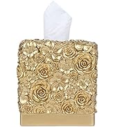 Hymmah Modern Square Tissue Box Cover Holder,Bathroom Accessories Decor Unique Design Tissue Box ...