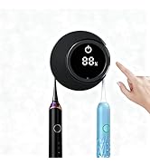 Smart Toothbrush Holder &amp; Cleaner, Mini Sterilizer Box with LED Display for Electric Manual Tooth...