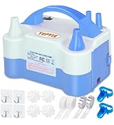 YEPVIE Electric Balloon Pump, Portable 2 Modes Balloon Blower Machine with 14 Balloon Arch Kits, ...