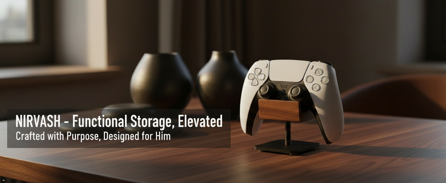 NIRVASH Walnut Controller Holder