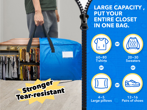 moving bags moving supplies storage bins with lids heavy duty extra large