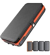 Hiluckey Solar Charger Power Bank 27000mAh - 22.5W Fast Charging Portable Phone Charger with 4 So...