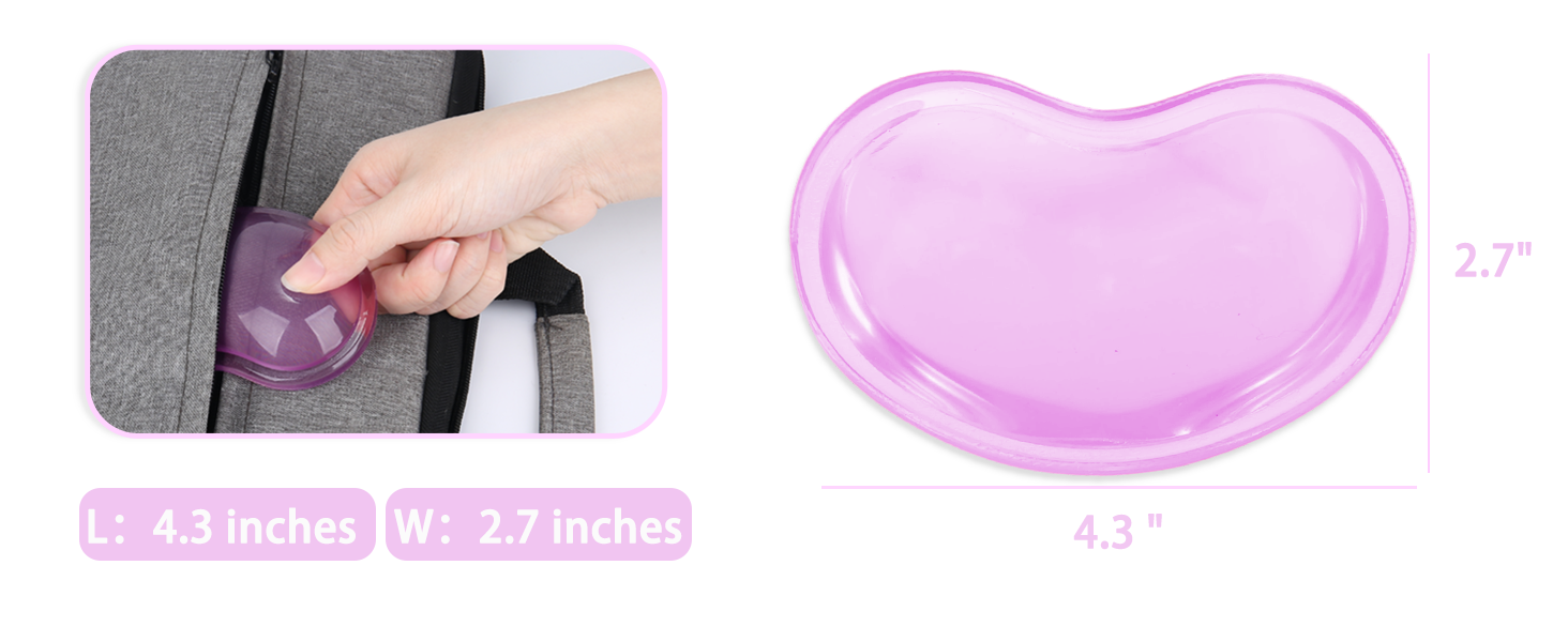 L: 4.3 inches W: 2.7 inches