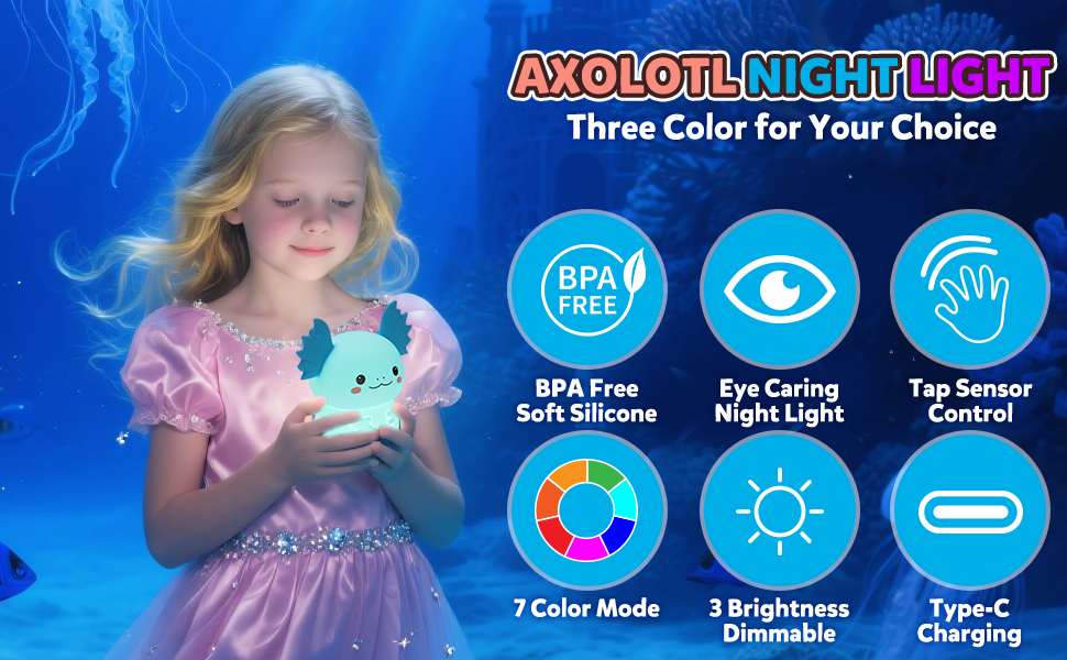 axolotl night light