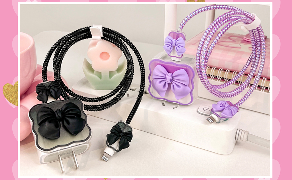 black purple bow 