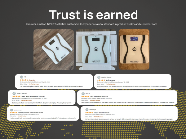 I-BA001W - INEVIFIT - Best Body Analyzer Scale - Premium A+ - Mobile