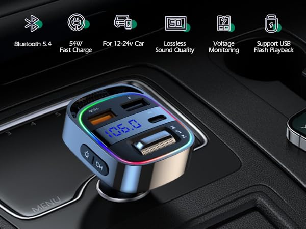 Bluetooth fm transmitter adapter 2