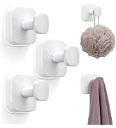 Zrpot 3 PCS Bathroom Hooks for Towels, Suction Cup Hooks for Shower, Door Hooks for Hanging Robe ...