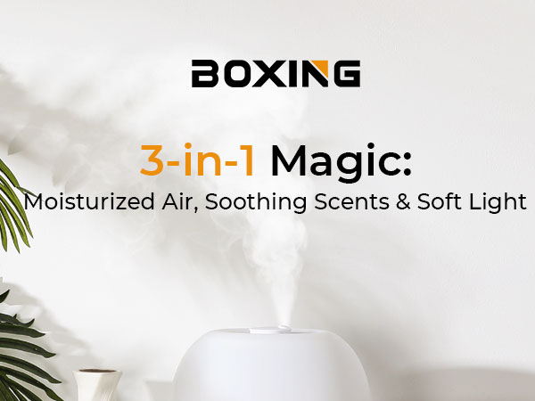 3 in 1 humidifier with night light and aroma box