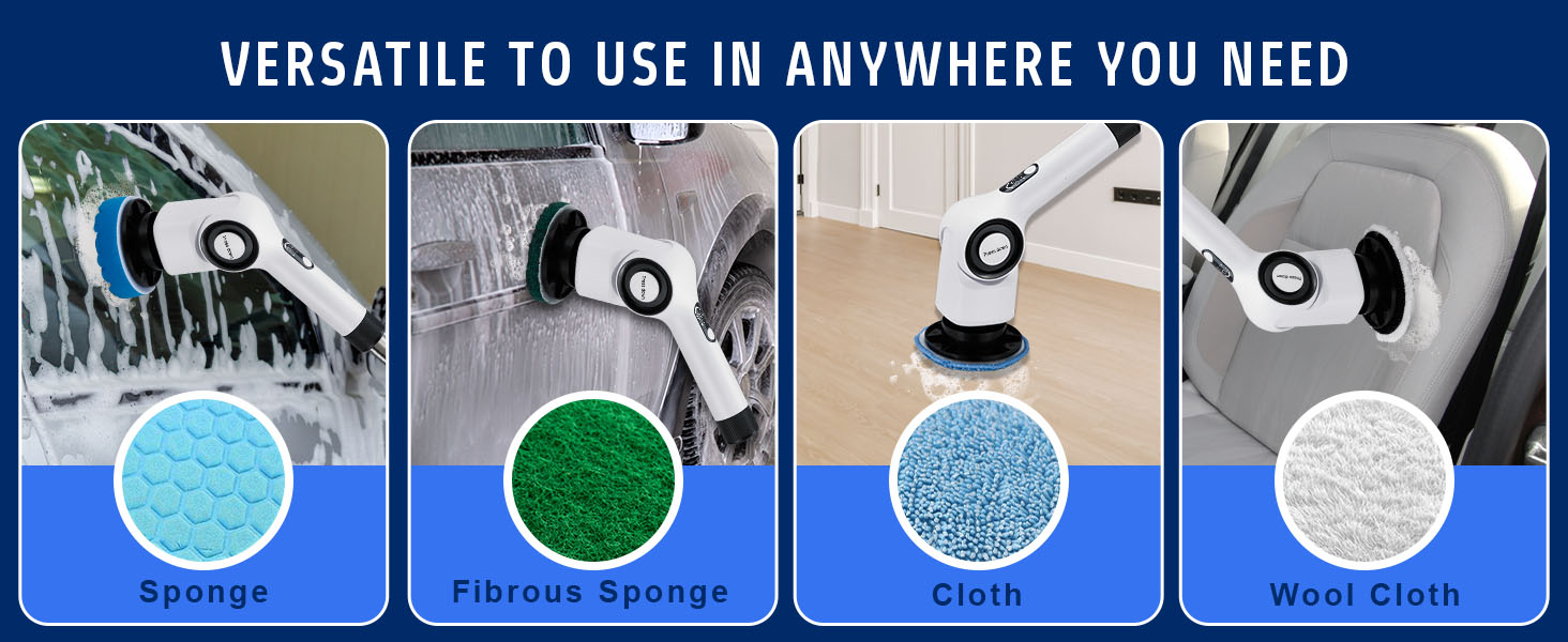 electric scrubber for cleaning