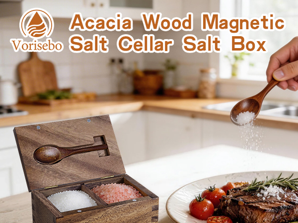 acacia wood spice jars