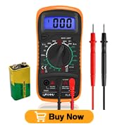 Digital Multimeter Voltmeter Battery Circuit Multi Tester OHM Volt Amp AC DC Voltage Current Cont...