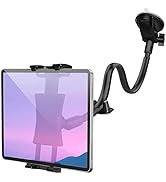 Car Dashboard Windshield Tablet Mount, 13" Long Arm Gooseneck, 360° Flexible Window Suction Cup H...