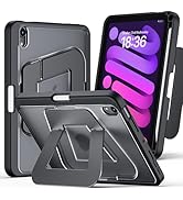 JUQITECH Case for iPad Mini 7 A17 Pro, iPad Mini 7th/6th Gen 2024/2021 8.3", Ultra-Stable Stand, ...