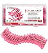 Chanzon 100pcs UL Listed Heat Shrink Butt Connectors Waterproof Marine Grade 3:1 Ratio Solder Sea...