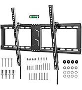 TV Wall Mount for Most 37-82 Inch, Low Profile Tilt Wall Mount TV Bracket for Flat/Curved TVs wit...