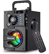 Bluetooth Speaker, Portable Bluetooth Speakers with Subwoofer Wireless Stereo Sound Rich Bass Out...