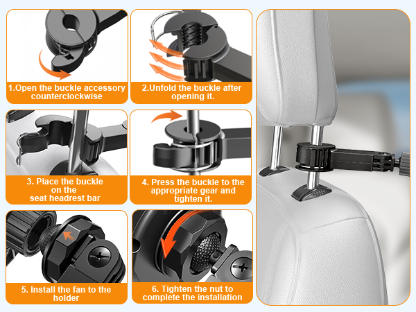 car vent clip fans