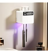 Smart Electric Toothbrush Holder with Cleaning and Hot Air Drying,LED Screen,Toothbrush Holders f...