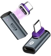 EndlesShine Magnetic USB Adapter Type C to C 2 Pack 90° Right Angle USB4.0 24 PIN 40GPS PD 240W P...