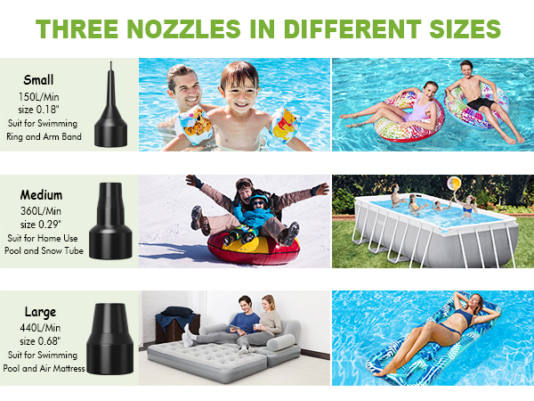 3 nozzles