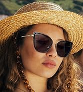 Split-panel promotional image showing summer fashion photography, featuring outdoor scenes with sunglasses and beach attire.