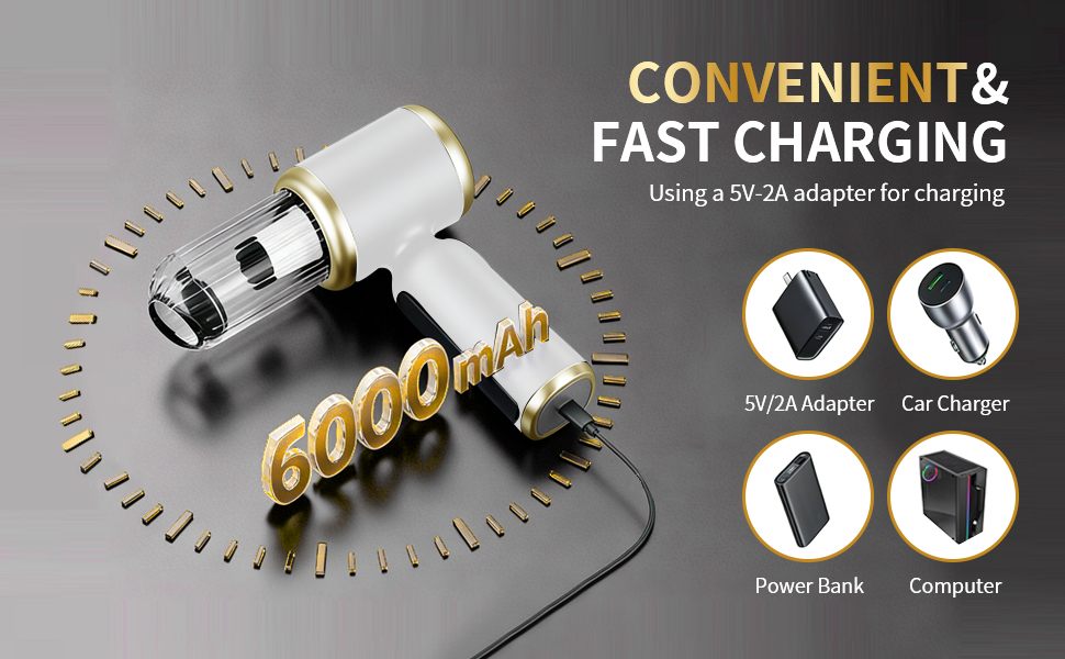 Car Vacuum Portable Cordless