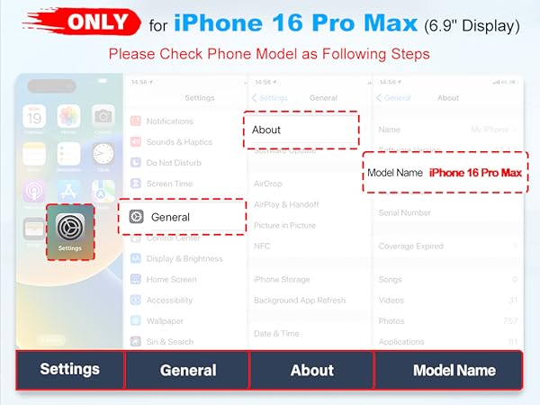 TUCCH Case Wallet for iPhone 16 Pro Max Shockproof Shell Kickstand PU Leather Stand Protective Cover