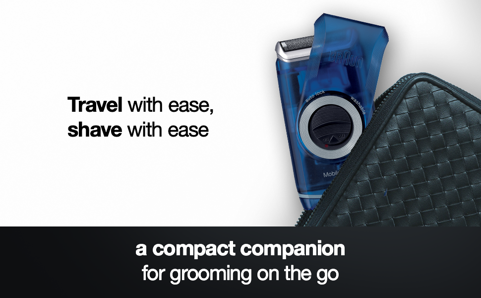 Braun M60 and M90 shavers are both compact companions for grooming on the go with their compact size