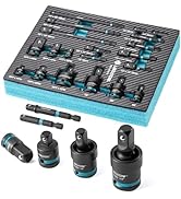 LIBRATON 20PCS Socket Adapter and Reducer Set, Impact Socket Adapters, Includes Cr-V Reducers, Cr...