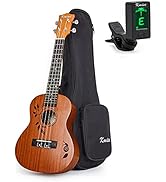 Kmise Concert Ukulele Uke Acoustic Hawaiian Guitar 23 Inch 18 Frets Mahagany With Ukelele Bag and...