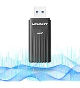 NEWFAST WiFi 6 Adapter for Desktop PC NF-U351, AX3000 USB 3.0 WiFi Adapter for PC, Dual Band Wire...