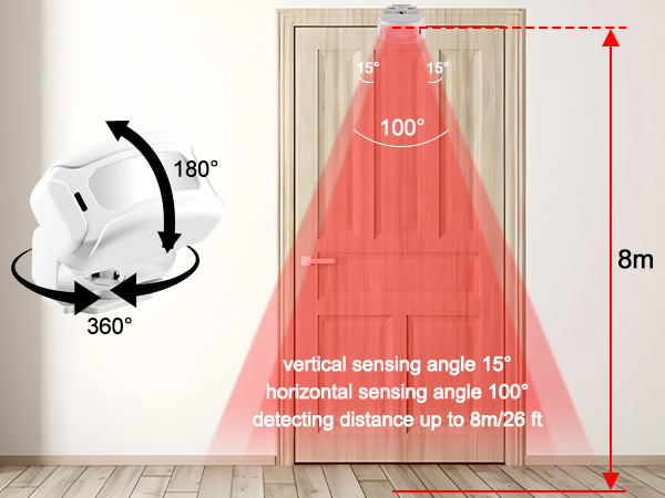motion sensor doorbell chime alarm