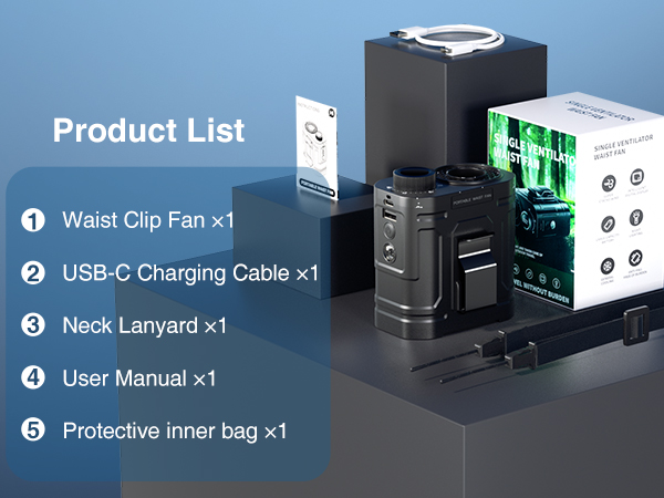portable belt fan