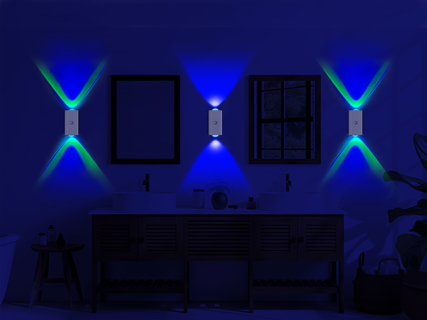 easuntec rgb night light rechargeable motion sensor color changing night light white A+mb 013