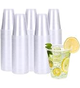 YEEHAW 12 oz Plastic Cups, 300 Pack - Clear Disposable Drinking Cups for Cold Beverages, Transpar...