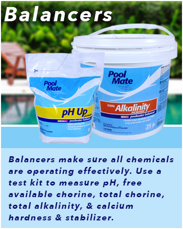 Balancers help other chemicals operate more effectively. 