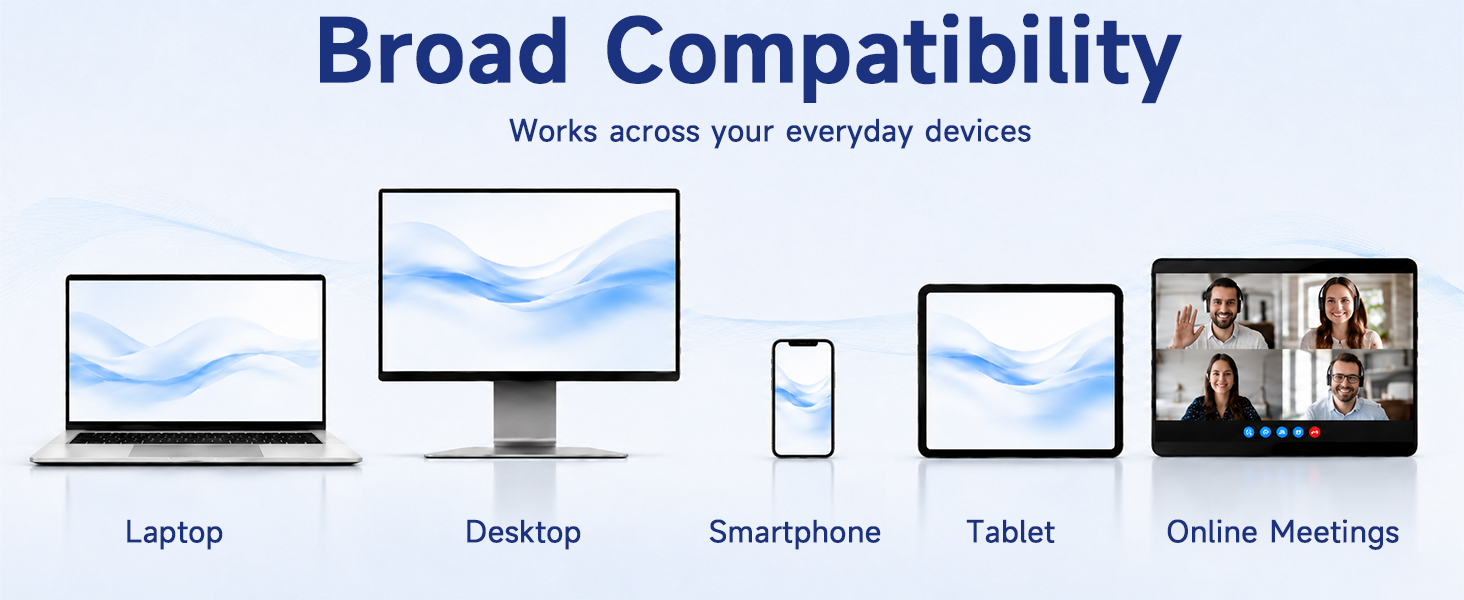 AOC Wireless Headset with Wide Compatibility