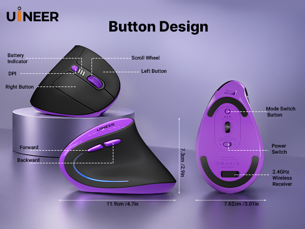 wireless vertical mouse
