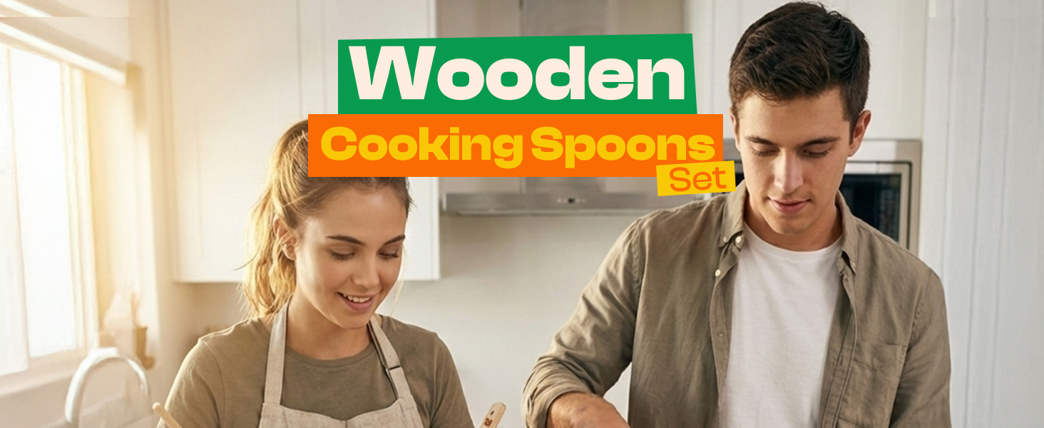 Riveira Bamboo Cooking Spoons 6-Piece