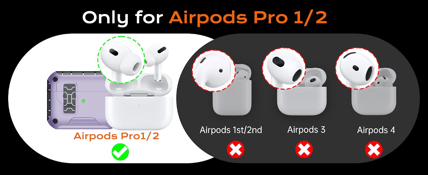 airpod pro 1st generation case, case for airpods pro 2nd generation with lock