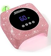 CHRISTINE SHELLY UV Nail Lamp 96W Rechargeable Gel Curing Lamp, Cordless Nail Dryer Gel Polish Li...