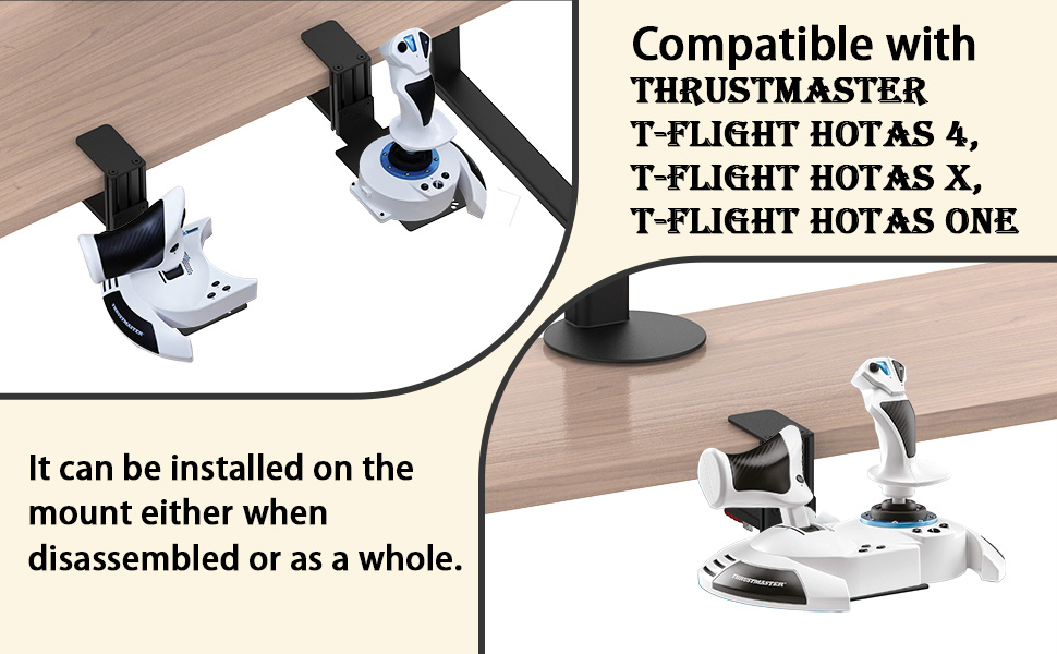 desk mount for thrustmaster t-flight hotas one