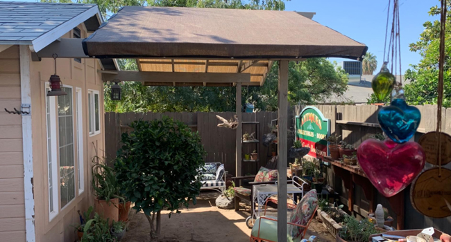 Sun shade cloth for backyard