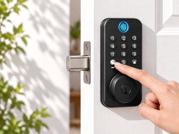 auto lock front door knob with keypad digital replacement latch