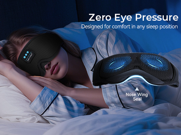 3D Sleep Mask with Bluetooth Headphones